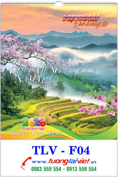 In Lịch lo xo 7 tờ Cảnh đẹp quê hương