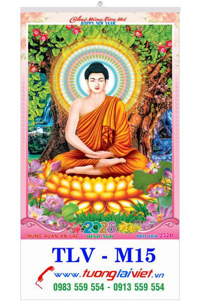 In Lịch nẹp thiếc Lịch phật