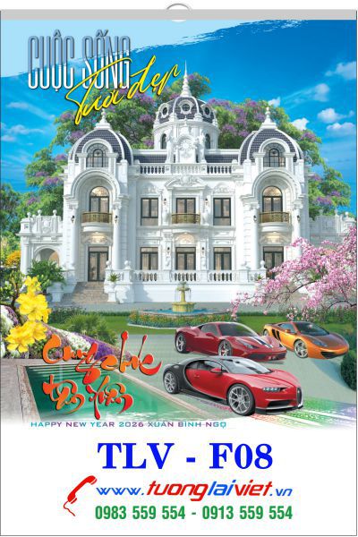 In Lịch nẹp thiếc Phong cảnh