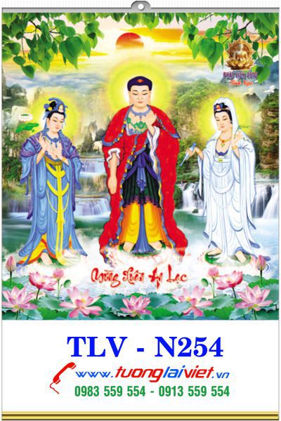 In Lịch treo tường 5 tờ Lịch phật
