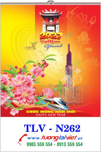 In Lịch treo tường 5 tờ Thắng Cảnh Việt Nam