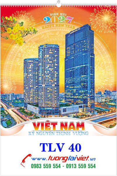 In Lịch treo tường 7 tờ Du Lịch Việt Nam