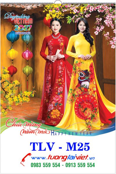 In Lịch treo tường 7 tờ Duyên Dáng Việt Nam