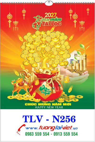 Lịch treo tường 7 tờ Sắc Màu Cuộc Sống